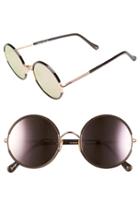 Women's Sunday Somewhere 'yetti' 53mm Round Sunglasses - Rose Gold/ Copper/ Rose Gold