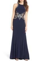 Women's Sean Collection Embellished Gown - Blue