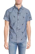 Men's Bonobos Slim Fit Flamingo Print Short Sleeve Sport Shirt