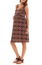 Women's Everly Grey Pia Print Maternity/nursing Dress - Black