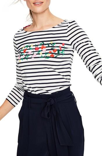 Women's Boden Make A Statement Stripe Top