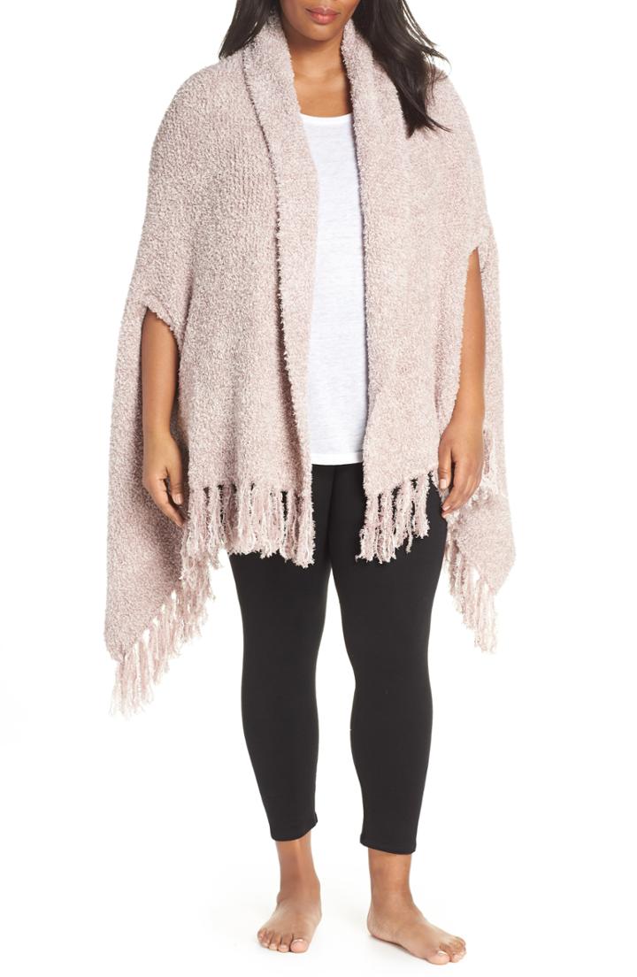 Women's Barefoot Dreams Cozychic Luxe Laguna Wrap, Size - Pink