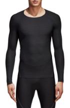 Men's Adidas Alphaskin 360 Long Sleeve T-shirt - Black