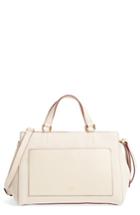 Frances Valentine Anna Leather Top Handle Satchel - White