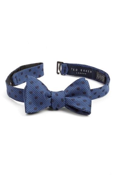 Men's Ted Baker London Dot Silk & Wool Bow Tie