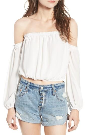 Women's Lush Off The Shoulder Blouse - Ivory