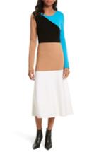Women's Diane Von Furstenberg Crewneck Flare Knit Dress, Size - Beige