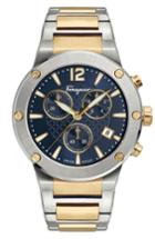 Men's Salvatore Ferragamo F-80 Chronograph Bracelet Watch, 44mm