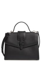 Serapian Milano Medium 1972 Top Handle Leather Satchel - Black