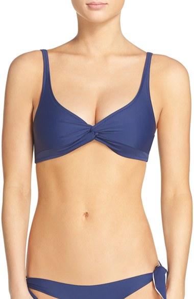 Women's Solid & Striped Jane Bikini Top