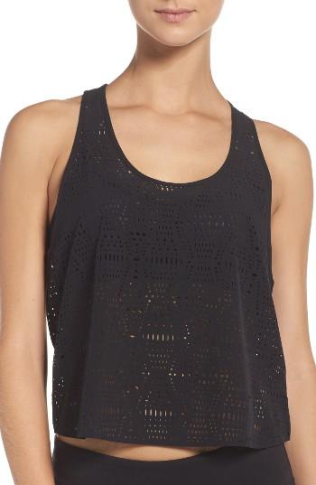 Women's Alo Hollow Perforated Crop Tank