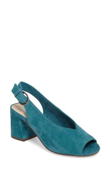 Women's Seychelles Playwright Slingback Sandal .5 M - Blue/green