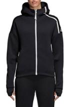 Women's Adidas Hooded Jacket - Grey