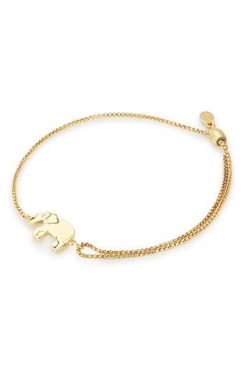Women's Alex And Ani Elephant Pull Chain Bracelet