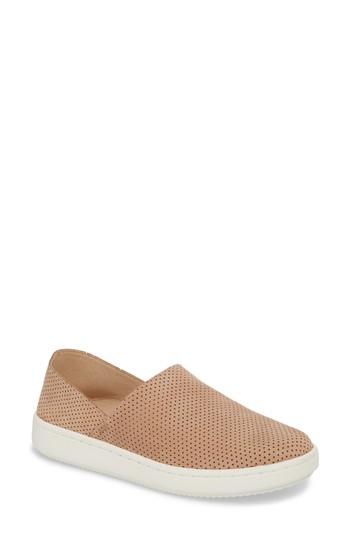 Women's Eileen Fisher Panda Perforated Slip-on Sneaker .5 M - Beige