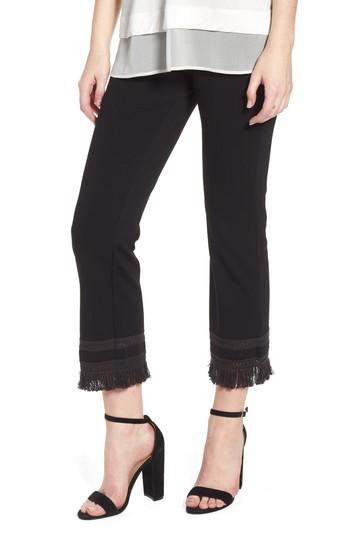 Women's Lysse Renna Fringe Crop Leggings - Black