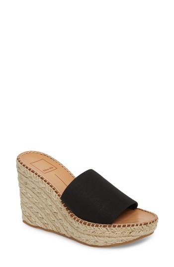 Women's Dolce Vita Pim Platform Wedge Slide .5 M - Black