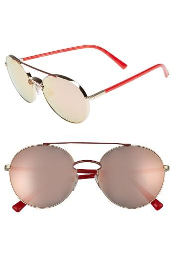 Women's Valentino 55mm Aviator Sunglasses -