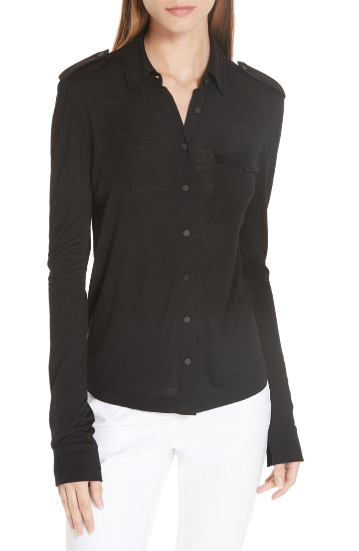 Women's Madewell Sunday Stripe Flannel Shirt - Ivory