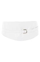 Women's Topshop Faux Leather Obi Wrap Belt - White