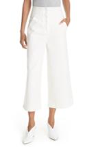 Women's Tibi Wide Leg Crop Jeans - White