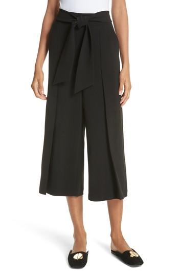 Women's Ted Baker London Tie Waist Culotte Pants - Black