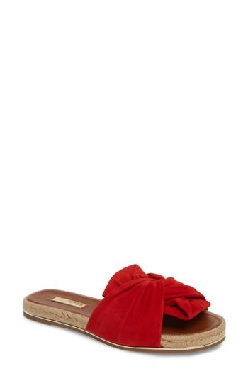 Women's Louise Et Cie Camille Espadrille Slide Sandal .5 M - Red
