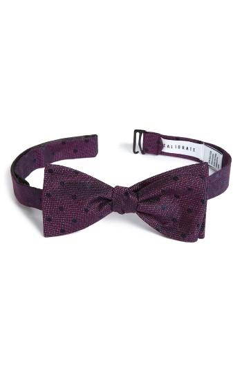 Men's Calibrate Modern Heather Dot Silk Blend Bow Tie