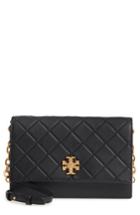 Tory Burch Georgia Quilted Leather Shoulder Bag - Black