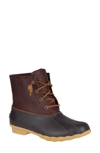 Women's Sperry Saltwater Thinsulate(tm) Waterproof Rain Boot M - Brown