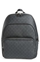 Men's Gucci Faux Leather Logo Backpack -