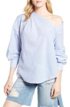 Women's Habitual Daphne One Shoulder Cotton Top - Blue