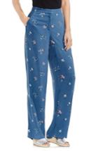 Women's Vince Camuto Delicate Floral Wide Leg Pants - Blue