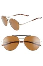 Women's Smith Westgate 60mm Chromapop(tm) Polarized Aviator Sunglasses - Gold/ Brown