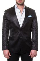 Men's Maceoo Elegance Splatter Sport Coat (s) - Black