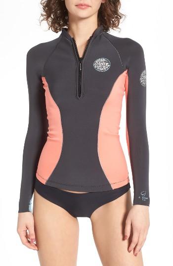 Women's Rip Curl G-bomb Wetsuit Jacket - Coral