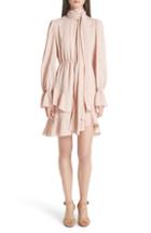 Women's See By Chloe Plaid Scarf Detail Dress Us / 34 Fr - Pink