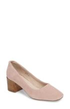 Women's Grey City Tweed Square-toe Pump M - Pink