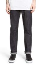 Men's The Unbranded Brand Ub201 Tapered Fit Raw Selvedge Jeans - Blue