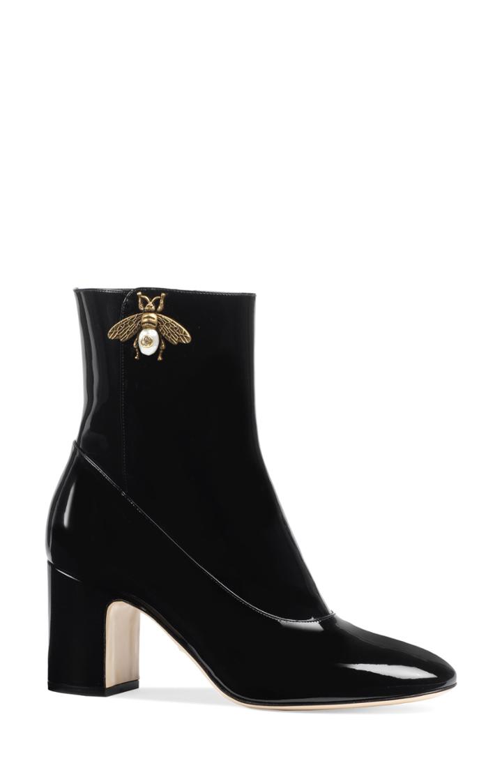 Women's Gucci Bee Bootie Us / 35eu - Black