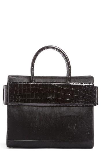 Givenchy Horizon Genuine Calf Hair & Leather Tote - Black