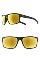 Women's Adidas Whipstart 61mm Mirrored Sunglasses - Black Matte Gold/ Gold