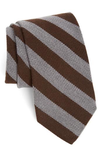 Men's Strong Suit Stripe Wool & Silk Tie