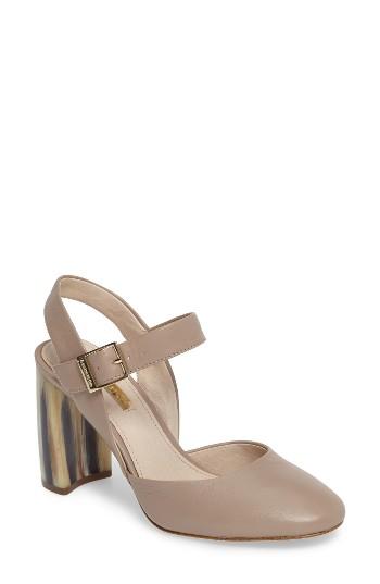 Women's Louise Et Cie Juveau Crescent Heel Pump M - Beige