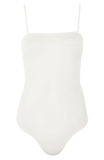Women's Topshop Square Neck Ponte Bodysuit