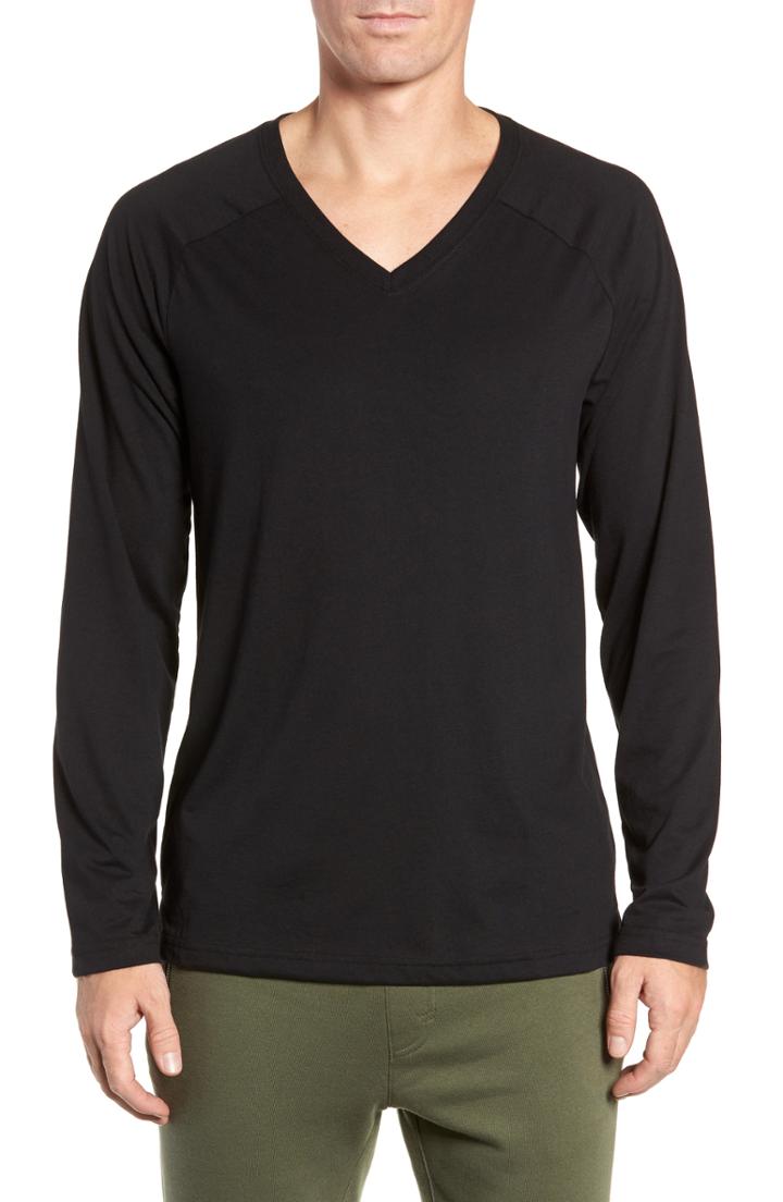 Men's Alo Triumph Long Raglan Sleeve V-neck T-shirt