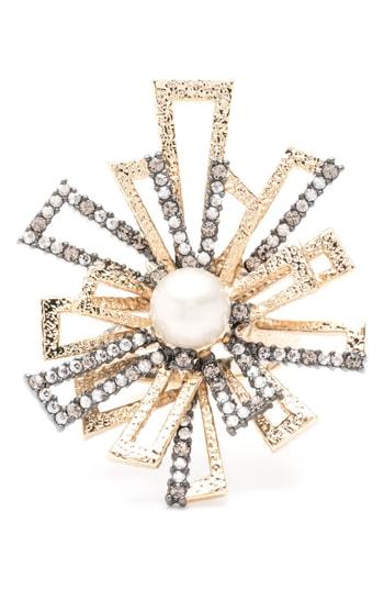 Women's Alexis Bittar Brutalist Imitation Pearl Ring