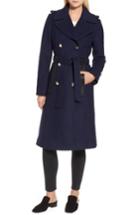 Women's Guess Boiled Wool Trench Coat
