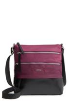 Lodis Los Angeles Wanda Rfid Nylon & Leather Crossbody Bag - Purple