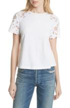 Women's La Vie Rebecca Taylor Lace Detail Tee - White
